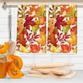 thumbnail image 5 of luyaa luyaa Fall Kitchen Dish Towel 18 x 26 inches Watercolor Maple Leaf Dishcloth Autumn Decorative Hand Drying Tea Towel for Thanksgiving Kitchen Bathroom, 2Pcs, 5 of 6