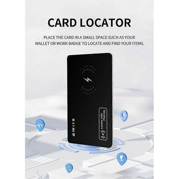 Ultra-Thin Wireless Wallet Tracker Card Anti-Loss Location Tracking Card GPS Locator Smart Tag for
