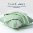 thumbnail image 3 of Phantoscope Soft Silky Velvet Throw Pillow Covers 18x18 Inch Set of 2 Decorative Cushion Covers for Couch Sofa Bedroom Living Room, Pillow Cases Only, Sage Green, 3 of 10