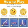 thumbnail image 4 of Family Board Games Set, Travel-sized Collapsible Game Board For Classic 4 In A Row, Lightweight And Durable For Kids And Adults, 4 of 7