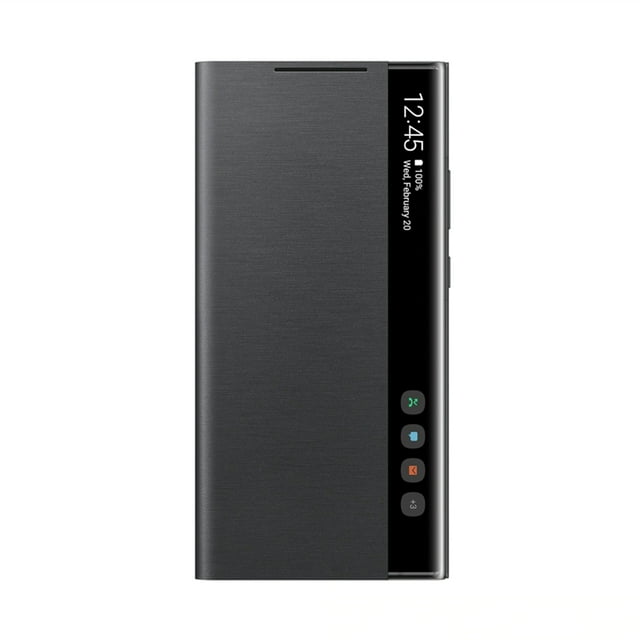 JFBUJC s'Applique à Samsung Mirror Smart View Flip-Free Répondant Étui pour Galaxy Note 20 / Note20 Ultra 5G Téléphone Étui à DEL S-View Étui EF-ZN985 Étui de Téléphone mobile
