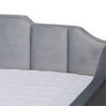 thumbnail image 5 of Bowery Hill Contemporary Velvet Full Size Daybed with Trundle in Gray, 5 of 5