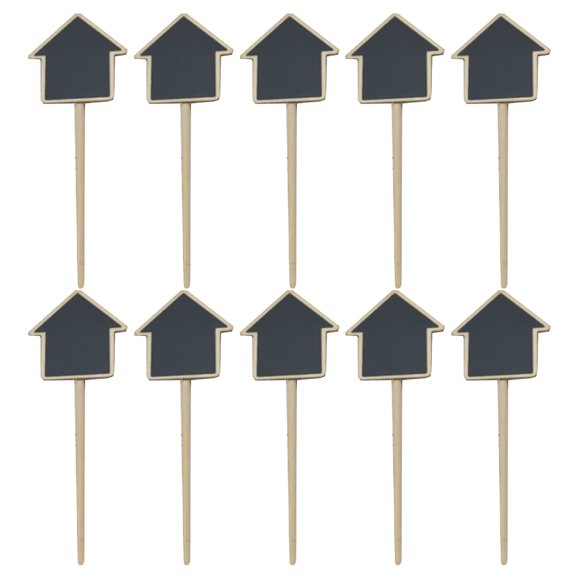 Miangastore 10Pcs Chalkboard Picks Small Garden Blackboards Message Inserted Cards