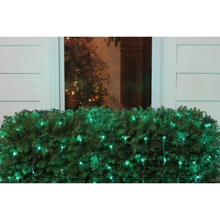 Led Net Lights - Northlight 150 LED Net Christmas Lights on Green Wire
