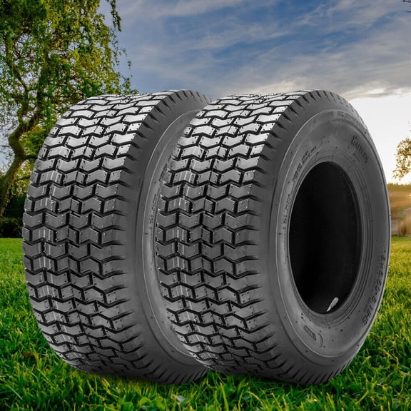 2 Pack 16x6.50-8 Lawn Mower Tires 16x6.5x8 4Ply 16x6.5-8 Tractor Lawn Turf Tires