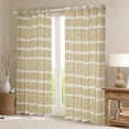 thumbnail image 2 of Feelyou Abstract Ombre Black Out Curtains, Khaki Rectangle Curtains Pack of 2 (42x63 Each), 2 of 6