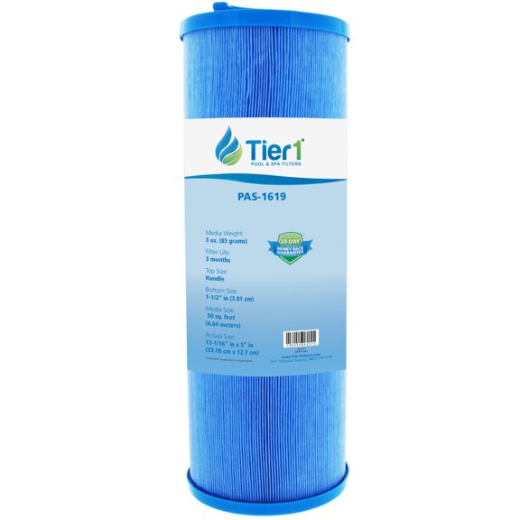 Tier1 Pool & Spa Filter Cartridge | Replacement for Pleatco PWW50L-M Waterway 817-4050, Teleweir 50, Unicel 4CH-949, Filbur FC-0172 and More | 50 sq ft Pleated Fabric Filter Media