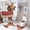 style-353, variant on 4 Pcs Shower Curtain Set Bathroom Decor Set with Non-Slip Rugs Toilet Lid Cover And Bath Mat Cute Sheep And House Waterproof Shower Curtain Animals Lovers for Bathroom Decor