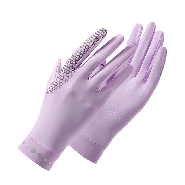 yingyy Riding Gloves Breathable Soft Lightweight Mittens Wear Resistance Palm Protection Driving Training Sports Cycling Purple