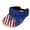 American Flag Theme, variant on Adjustable Polyester Fabric Sun Visor Hat for Running Golf, Adjustable Strap Lightweight Empty Top Sun Visor Cap, Tennis Racket Pattern