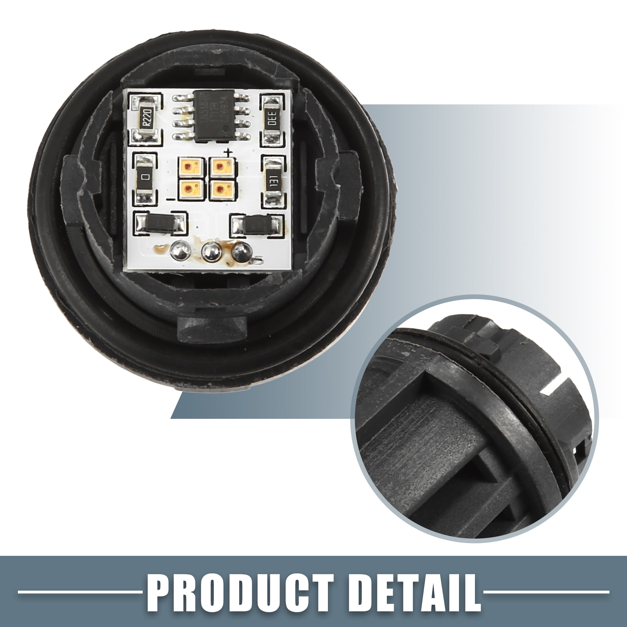Unique Bargains Car Rear Taillight Module Uint LED RR Combination Assembly Black