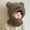 Brown, variant on Winter Hats for Kids Adjustable Ski Mask Windproof Balaclava Hood (Khaki 3-7 Years)