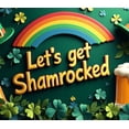 thumbnail image 4 of St Patricks Day Decoration Shamrock Beer Mug Green Hat Backdrop Banner Party Supplies Photography Props Festive Celebrations Bar Decor Holiday Fun, 4 of 8