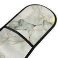 thumbnail image 4 of Yayeee Double Oven Mitt Kitchen Heat Resistant Baking 35" x7" Quilted Glove, Gray Marble Pattern, 4 of 6