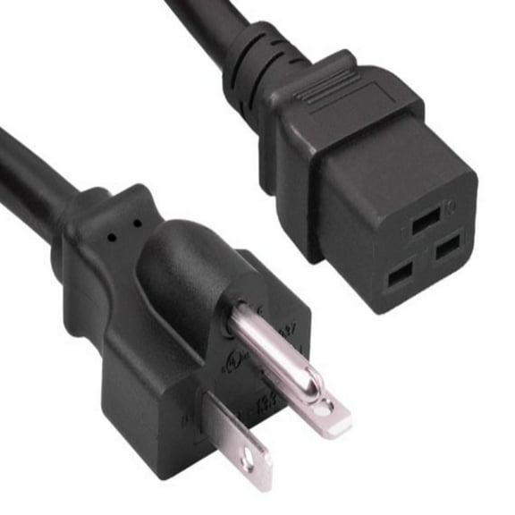 SANOXY Cables and Adapters; 3ft 12 AWG 20A 250V Power Cord NEMA 6-20R receptacle and the C19 female connector (NEMA 6-20P to IEC 320 C19)
