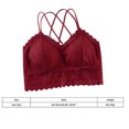 thumbnail image 3 of Ticikt Lace Longline Camisole with Built-in Bra Adjustable Double Straps Seamless Tank Top for Women,Color:Khaki, 3 of 3