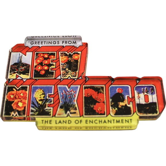 New Mexico Acrylic Postcard Magnet