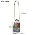 thumbnail image 2 of FORMRS Crossbody Bag for Women Shoulder Cell Phone Purse with Zipper, White Vibrant Flowers, 2 of 7