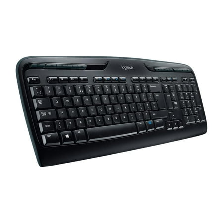 Logitech - MK320 Full-size Wireless Membrane Keyboard and Mouse Bundle - Black