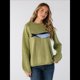 thumbnail image 5 of Top Holgado de Larga con Estampado Gráfico para Mujer, Estilo Urbano de Otoño, Estilo Y2K Verde M, 5 of 8