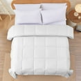 thumbnail image 3 of Modern Threads Reversible White & White All-Season Down Alternative Adult Bed Comforter, Twin, 3 of 13
