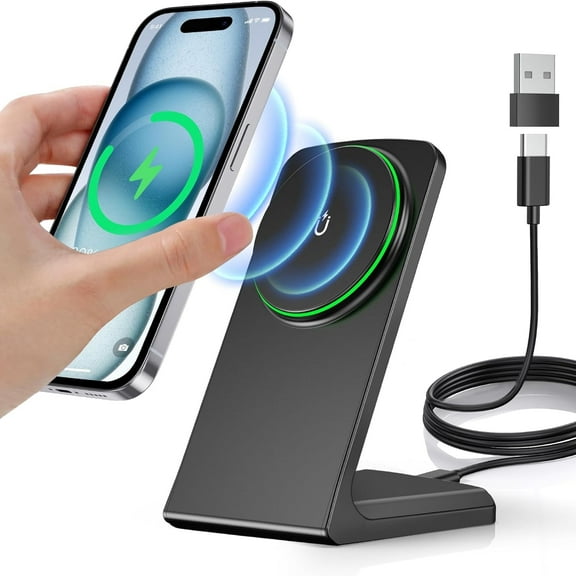OANDYS iPhone Wireless Charger with Sleep Friendly Adaptive Light