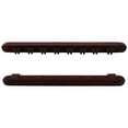 thumbnail image 2 of 1 Set Pool Cue Rack Wall Mounted Holder Pool Cue Stick Holder Wall Mount Wood 8 Cues Billiard Wooden Pool Cue Rack, 2 of 9