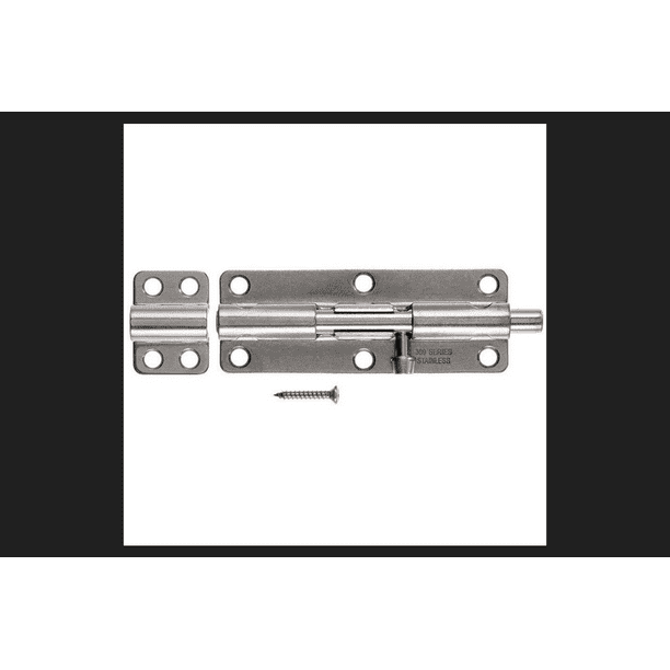 Ace Heavy Duty Barrel Bolt 6 in. Stainless Steel Latches Doors and