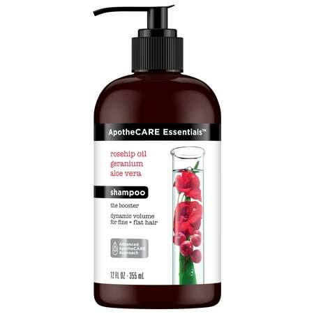 ApotheCARE Essentials The Booster Volumizing Shampoo Rosehip Oil, Geranium, Aloe Vera 12