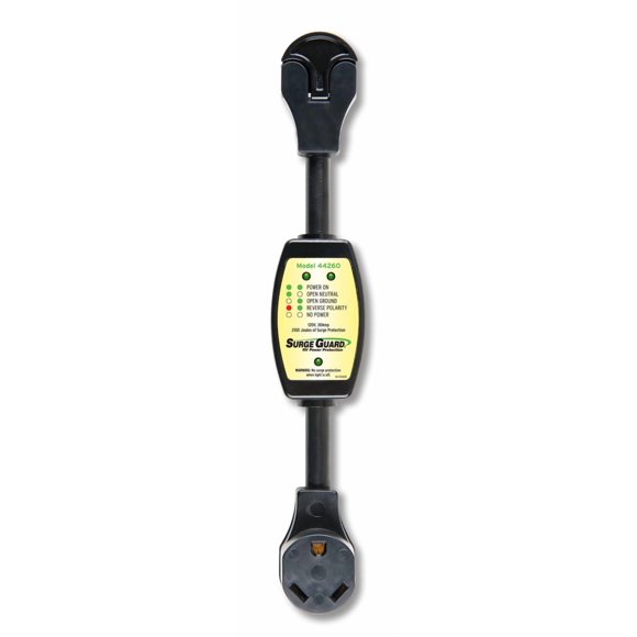 SouthWire Corp. Parasurtenseur 44260, Parasurtenseur; Portable; 30 A; avec Voyant de Défaut; Poignées à Tirage en T Facile; Résistant à la Corrosion; Protection contre les Surtensions de 2100 Joules; 120 Volts