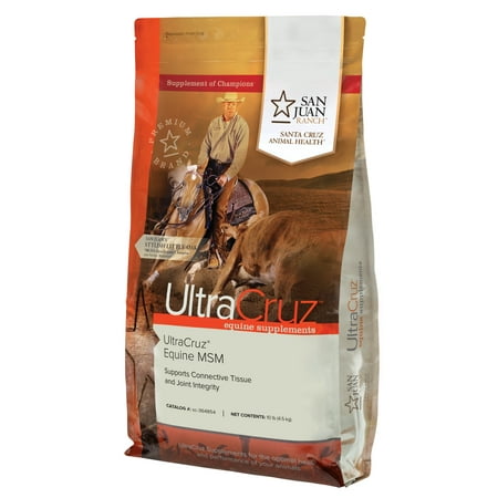 UltraCruz Equine Horse MSM Joint Supplement, 4 lb, Pure Powder (86 Day
