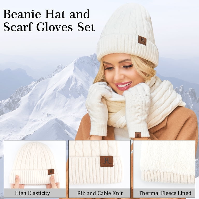 FZ FANTASTIC ZONE Womens Winter Beanie Hats Scarf  display picture 1