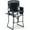 Black Grey, variant on EVER ADVANCED Portable Tall Directors Chair 30.7" Seat Height, Folding Camping Chair Bar height for Makeup Artist with Side Table and Storage Pocket Supports 350 lbs, Black