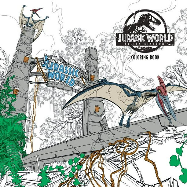 Download Jurassic World Fallen Kingdom Adult Coloring Book Paperback Walmart Com Walmart Com