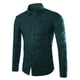thumbnail image 1 of Blusa y camisa de manga larga con cuello vuelto para hombre, blusa informal de moda con solapa y botones, blusa transpirable de poliéster para hombre, 1 of 2