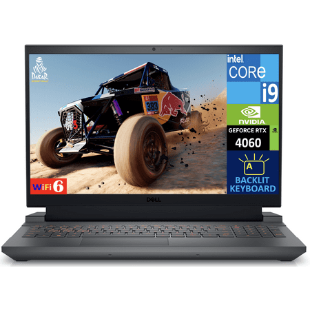Dell G15 5530 Gaming Laptop 15.6in 165Hz FHD Display (Intel i9-13900HK, NVIDIA GeForce RTX 4060 8GB, 32GB DDR5, 1TB SSD, Backlit KB, WiFi 6, Webcam, Bluetooth 5.2, Win 11 Home)