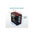 thumbnail image 6 of DIYPC ARGB-N6-BK Black Dual USB3.0/ 1 xType C Tempered Glass ATX Gaming Computer Case w/ Dual Tempered Glass Panel and 4 x ARGB PWM Fans (Pre-Installed). Support  BTF Back Plug MB, 6 of 12