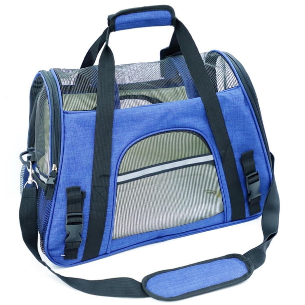 Mr. Peanut's Airline Approved Pet Carrier - Soft Sided Tote For Small Dogs & Cats Under Seat