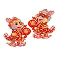 thumbnail image 3 of Tachiuwa 2Pcs Chinese New Year Door Sticker 2024 Chinese New Year Decoration Chinese Dragon Wall Door Stickers for Living Room Bedroom Non Woven Fabric S, 3 of 10