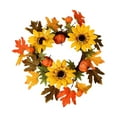 thumbnail image 4 of AMLESO Halloween Front Door Wreath Ornament Lifelike Multifunctional Fall Autumn Wreath, 4 of 8