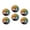 C1171, variant on Glass Refrigerator Magnet 6Pcs Magnetic Fridge Sticker,Decor for Kitchen,Whiteboard,Cabinet,Owl Perched On Branch With Red Mushroom