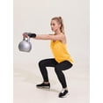 thumbnail image 3 of Weardear 3 Pack Racerback Tank Tops for Women Moisture Wicking Athletic Shirts with Banded Bottom Loose Tummy Flattering Running Tops, 3 of 6