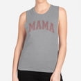thumbnail image 2 of Pink Arched Mama Women's Muscle Tank Large Heather Grey, 2 of 5