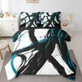 thumbnail image 1 of Erosebridal Abstract Bedding Sets King Size, Striped Ombre Comforter Sets with Sheets, Chic Geometric Decor, Reversible 7 Pieces, 1 of 5