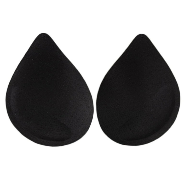 TINYSOME 1 Pairs Women Latex Bra Pads Water Drop Shape Removable