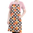 thumbnail image 5 of Fall Pumpkins Leaves Pattern Apron-Garden Aprons for Women with Pockets-Cotton Linen Waterproof Kitchen Cooking Gardening Aprons Adjustable for Kitchen,Cooking,BBQ and Salon 33"x27", 5 of 7