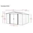 thumbnail image 4 of Woodridge 10 X 8 Ft. Steel Storage Shed Woodgrain, 4 of 10