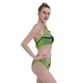 thumbnail image 2 of Kdxio Butterfly Landing On Head Dumpy Frog for Womens High Waisted Bikini Top Sports Style Two Piece Bathing Suits, 2 of 5
