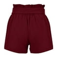 thumbnail image 4 of Sngxgn Short for Women, Knit Quick Walking Short with Pockets for Everyday Wear, Workouts, Hiking(Red,M), 4 of 5