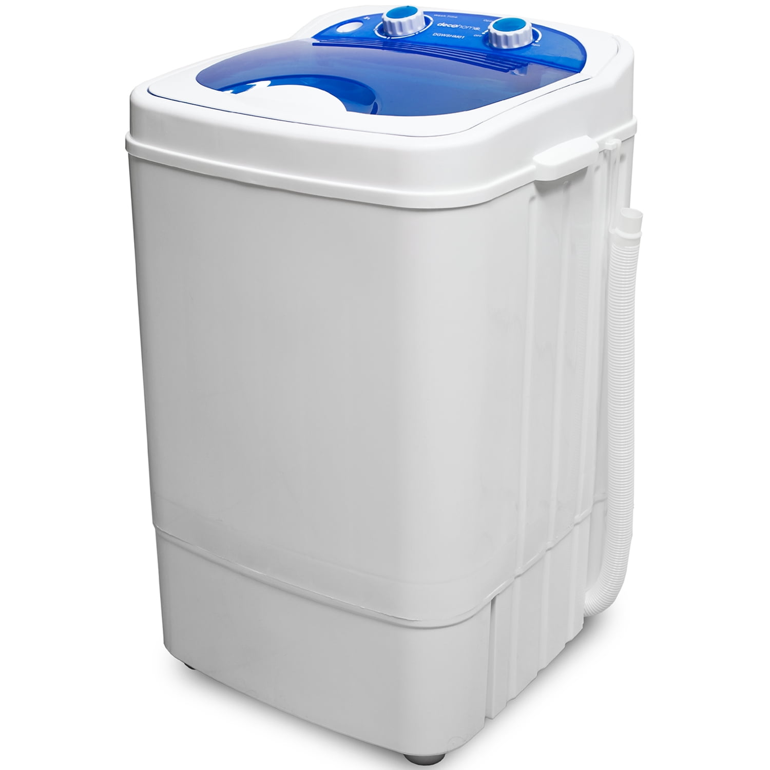Portable Compact Laundry Washer with Drain Pump 10 Wash Programs 8 Water Levels with LED Display Grey Krib Bling Full-Automatic Washing Machine 13lbs 